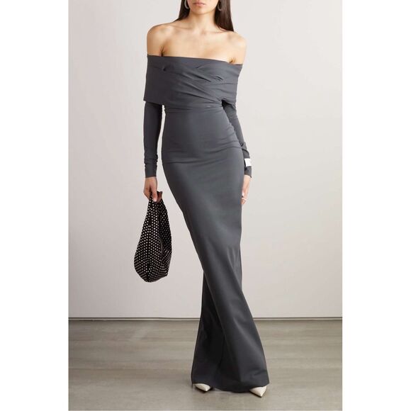 NWT KIM DOLCE&GABBANA Long stretch jersey Milano rib dress Size IT 42 (US 6) $29 - Picture 3 of 9